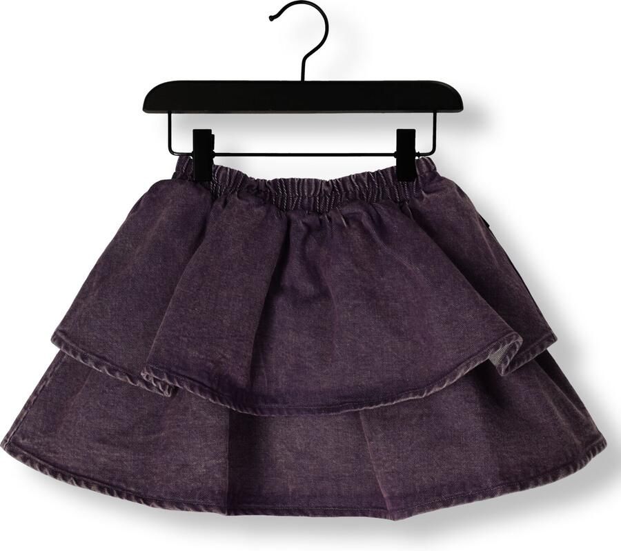 DAILY BRAT Meisjes Rokken Snappy Denim Skirt Paars - Foto 4