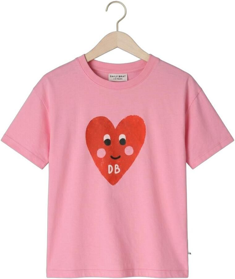 DAILY BRAT Meisjes Tops & T-shirts Patty Heart T-shirt Roze