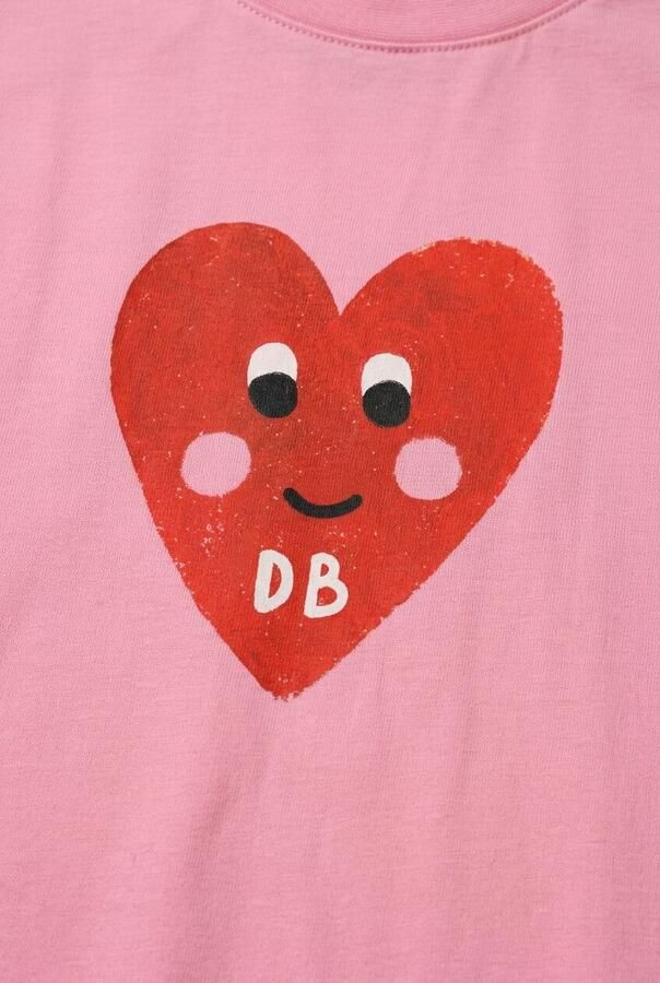 DAILY BRAT Meisjes Tops & T-shirts Patty Heart T-shirt Roze - Foto 3