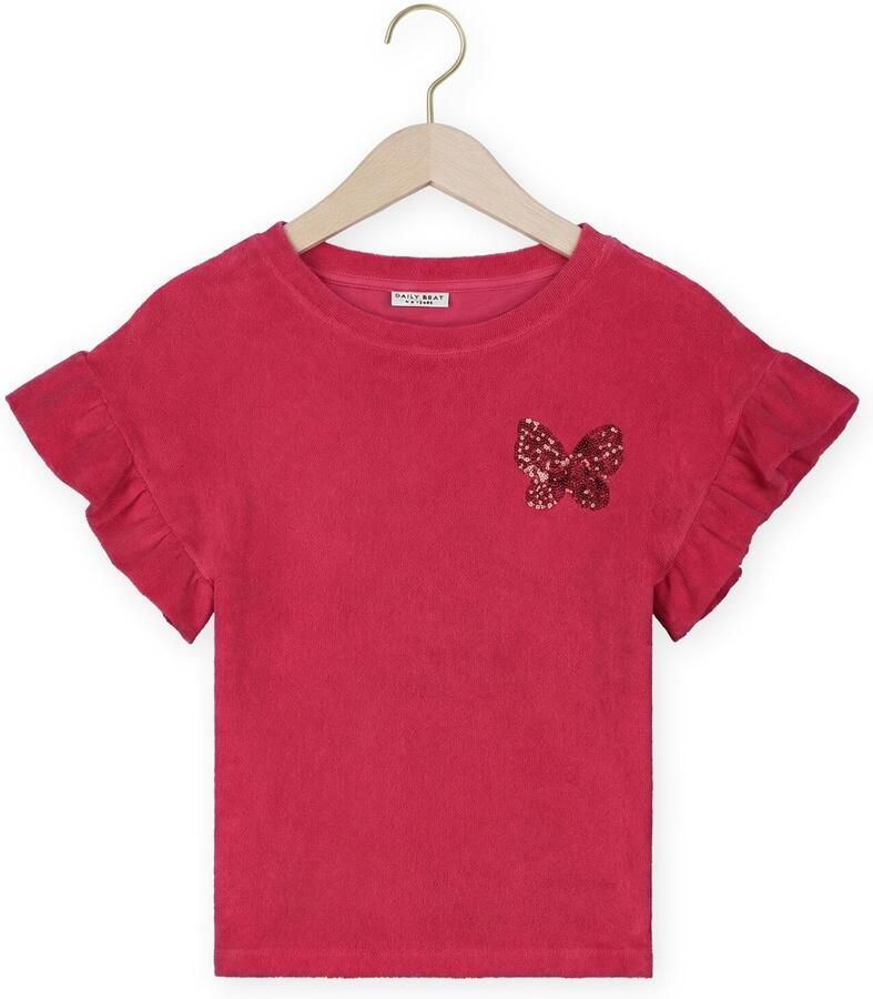 DAILY BRAT Meisjes Tops & T-shirts Sally Butterfly Top Rood