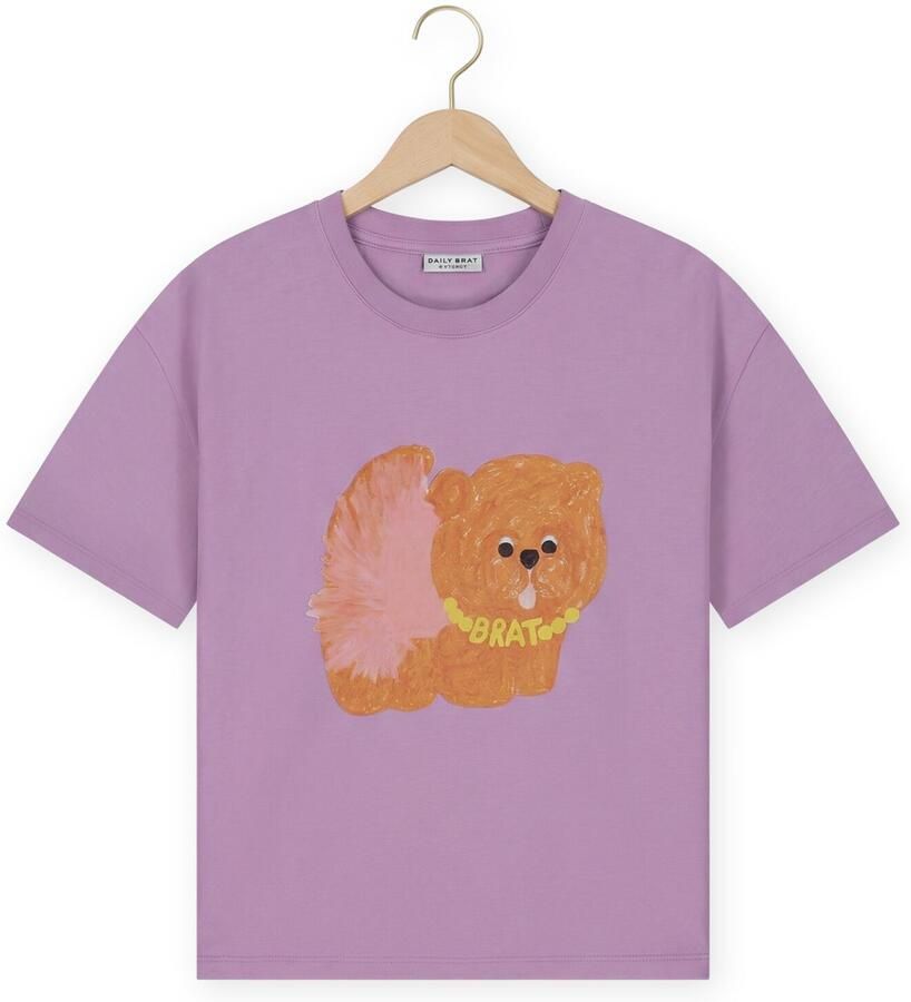 DAILY BRAT Meisjes Tops & T-shirts Waffles T-shirt Paars