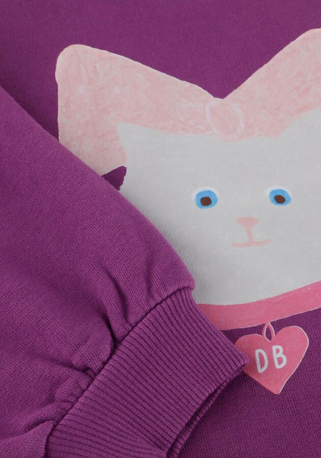 DAILY BRAT Meisjes Truien & Vesten Kitty Cat Sweater Paars - Foto 2