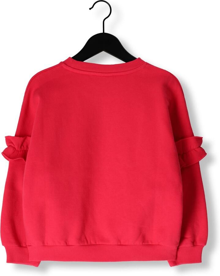 DAILY BRAT Meisjes Truien & Vesten Shimmer Bow Sweater Rood