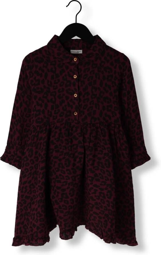 DAILY BRAT Meisjes Jurken Lucky Leopard Dress Roze
