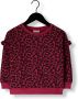 DAILY BRAT Meisjes Truien & Vesten Leopard Ruffle Sweater Orela Purple Roze - Thumbnail 1