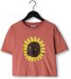 DAILY BRAT Meisjes Tops & T-shirts Sunny Dog Print T-shirt Roze - Thumbnail 1