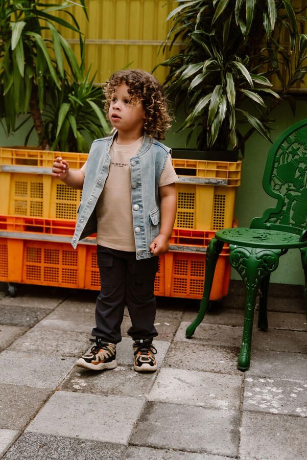 DAILY7 Jongens Broeken Cargo Parachute Pants Donkergrijs - Foto 2