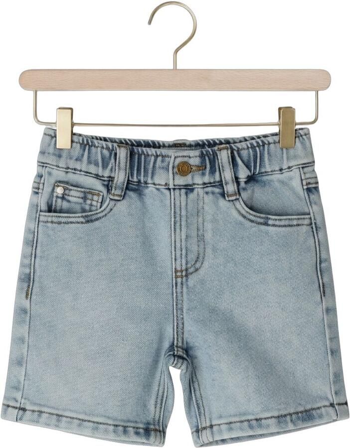 Daily7 denim baggy regular waist short light blue denim