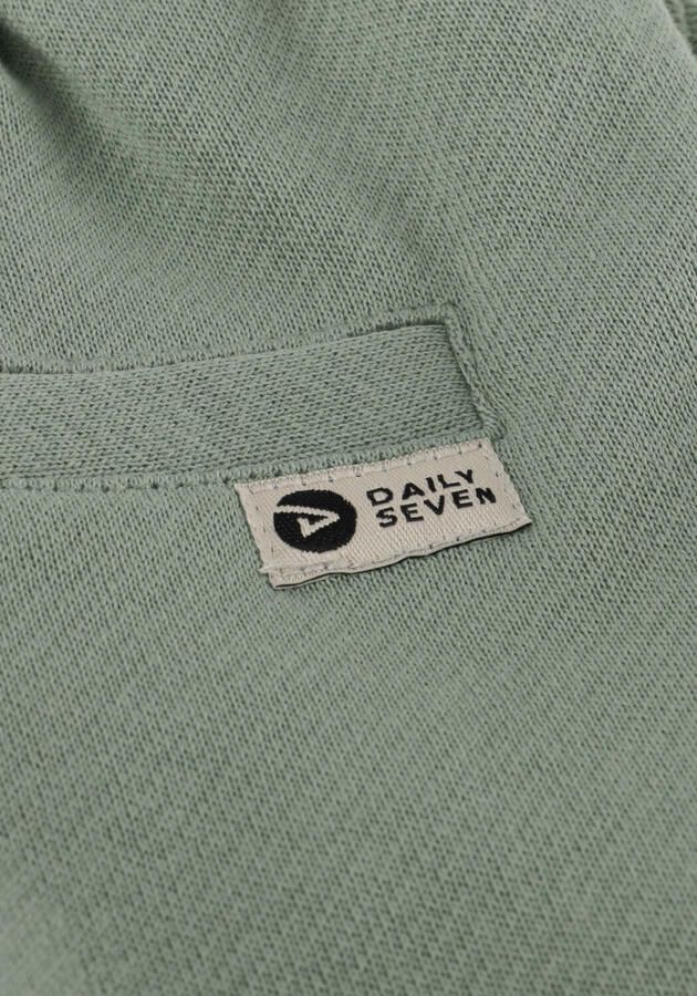 Daily7 regular waist sweatshort lichtgroen met textuur - Foto 2
