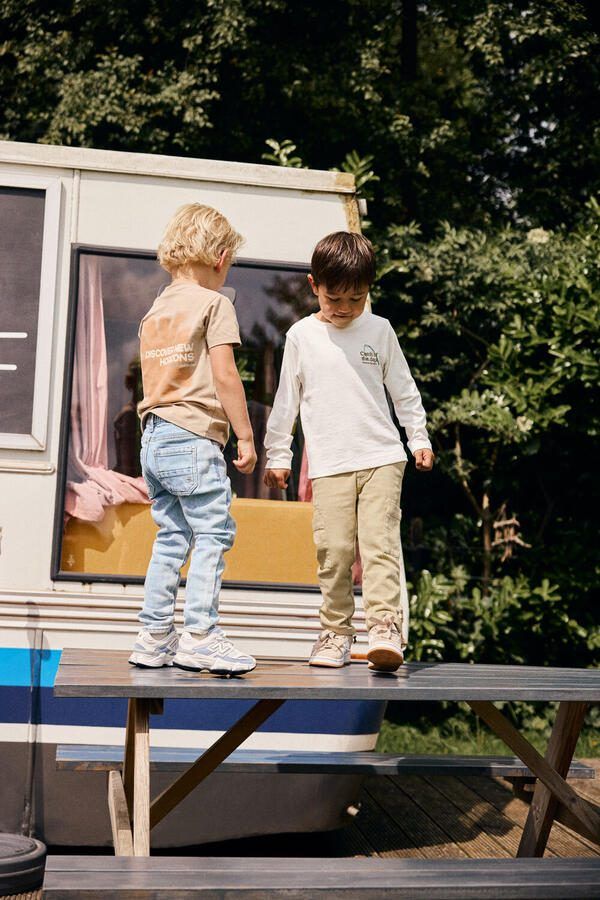DAILY7 Jongens Broeken Straight Cargo Pants Khaki - Foto 3