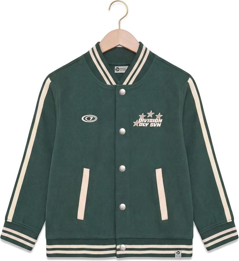 DAILY7 Jongens Jassen Oversized Bomberjacket Donkergroen