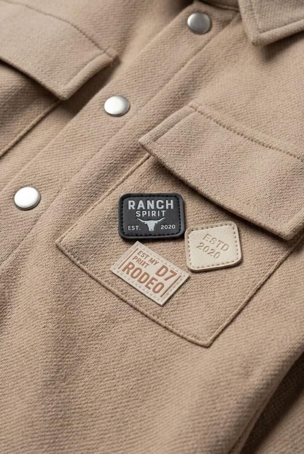 DAILY7 Jongens Jassen Shirt Jacket Structure Beige - Foto 3