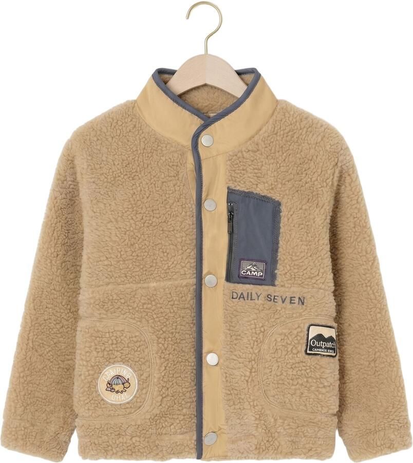 DAILY7 Jongens Jassen Teddy Jacket Beige
