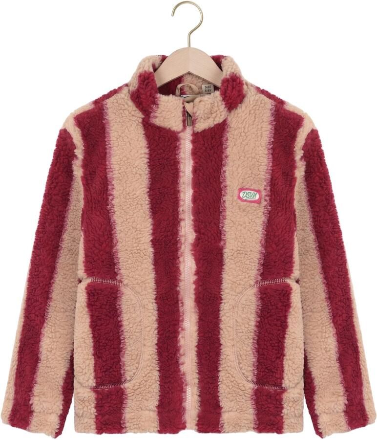 DAILY7 Jongens Jassen Teddy Jacket Striped Creme