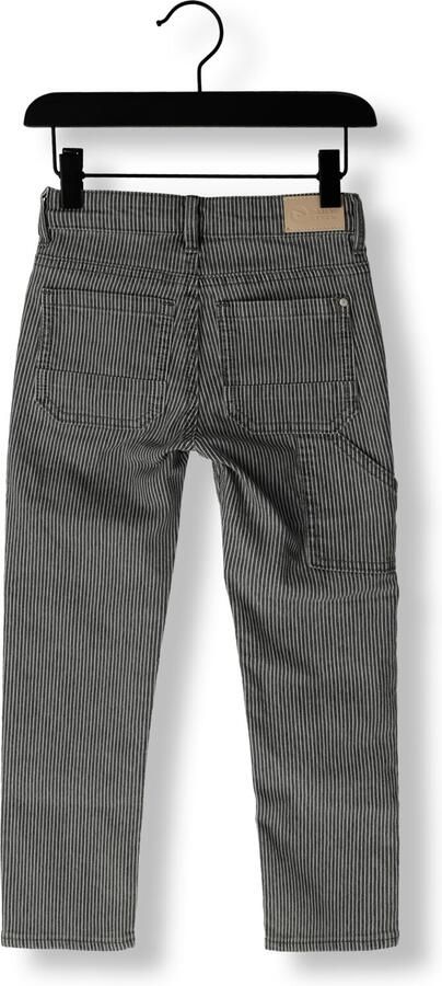 DAILY7 Jongens Jeans Straight Worker Fit Stripe Donkergrijs