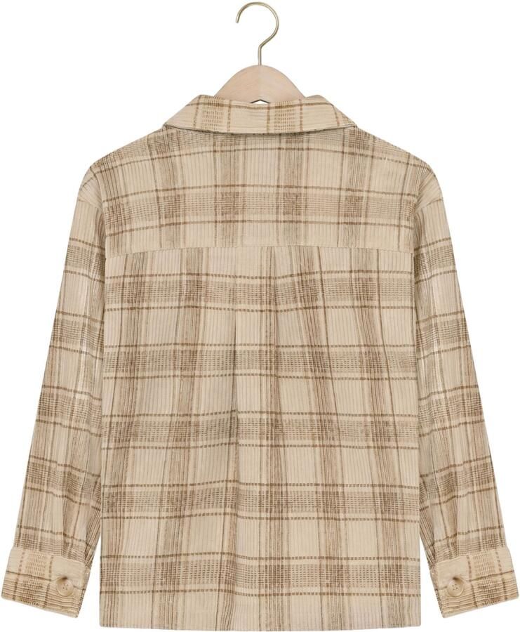 DAILY7 Jongens Overhemden Fancy Check Shirt Creme - Foto 2