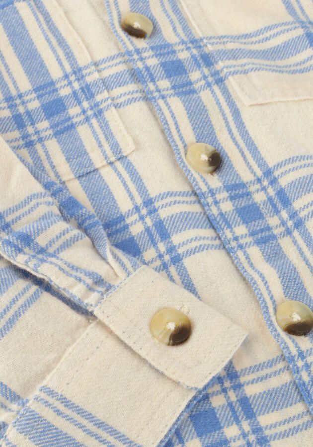 DAILY7 Jongens Overhemden Shirt Check Print Ecru