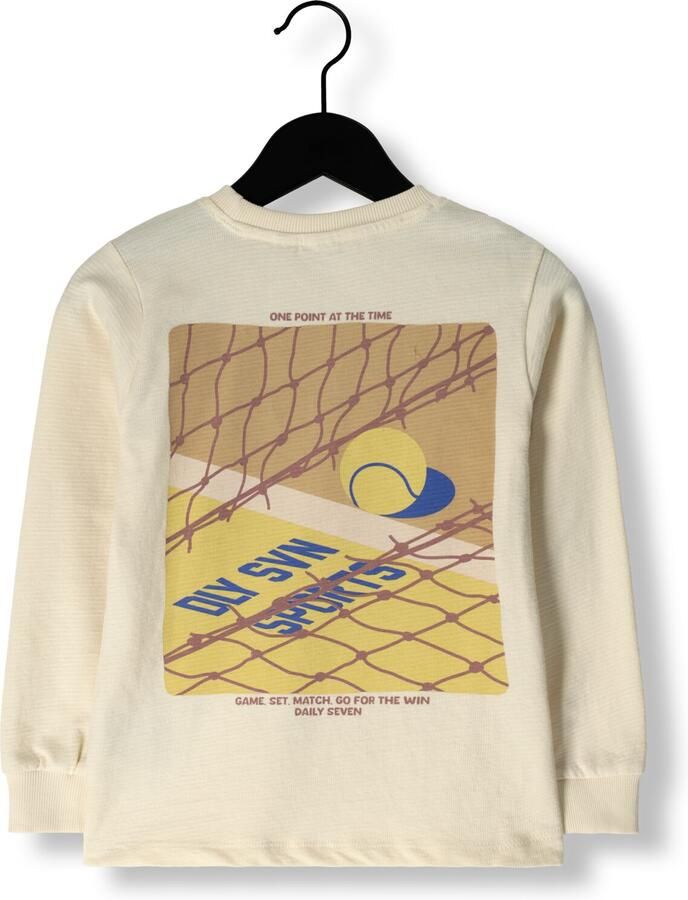 DAILY7 Jongens Polo's & T-shirts Longsleeve Artwork Ecru