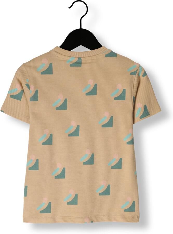 DAILY7 Jongens Polo's & T-shirts T-shirt Allover Print Beige