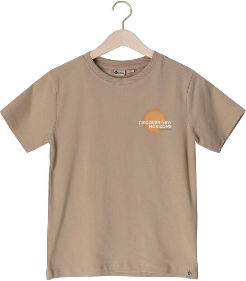DAILY7 Jongens Polo's & T-shirts T-shirt Backprint Beige