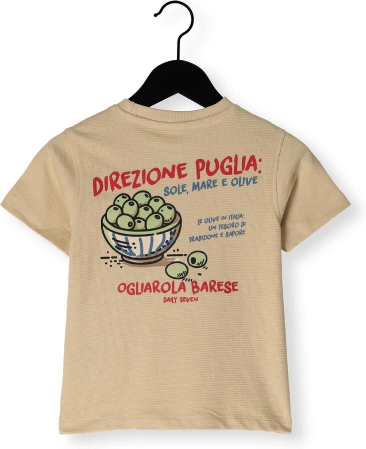DAILY7 Jongens Polo's & T-shirts T-shirt Backprint Beige - Foto 2