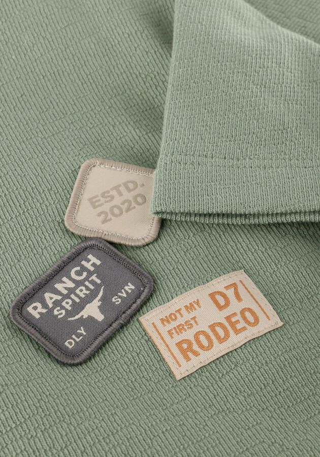 DAILY7 Jongens Polo's & T-shirts T-shirt Basic Badge Groen - Foto 2