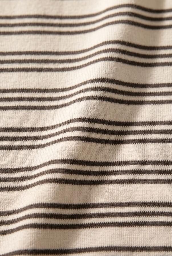 DAILY7 Jongens Polo's & T-shirts T-shirt Longsleeve Striped Creme