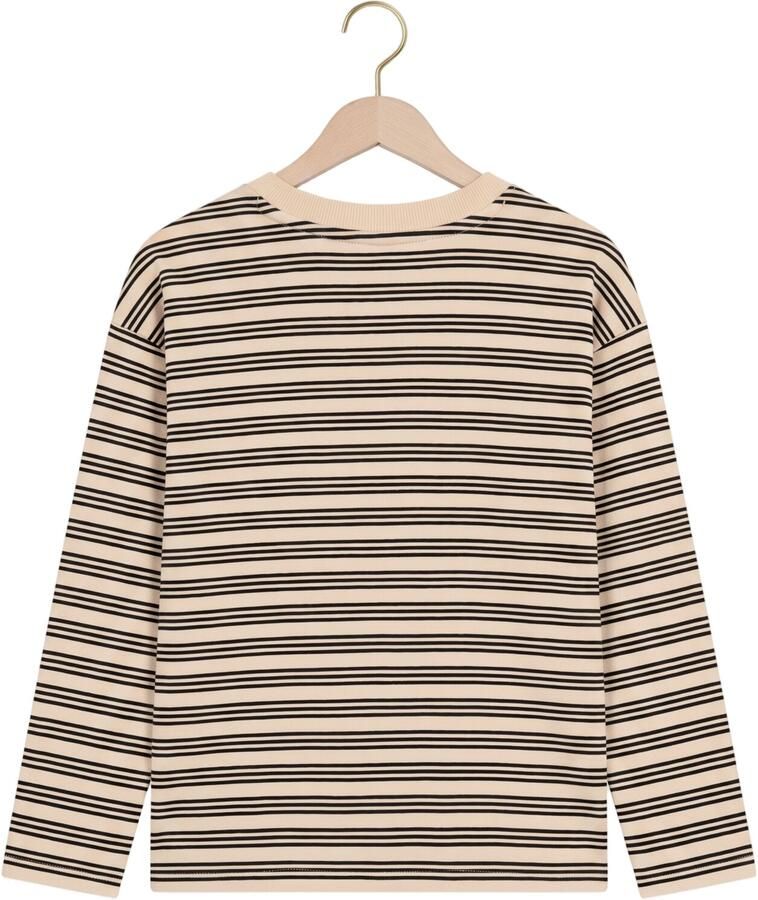 DAILY7 Jongens Polo's & T-shirts T-shirt Longsleeve Striped Creme - Foto 2