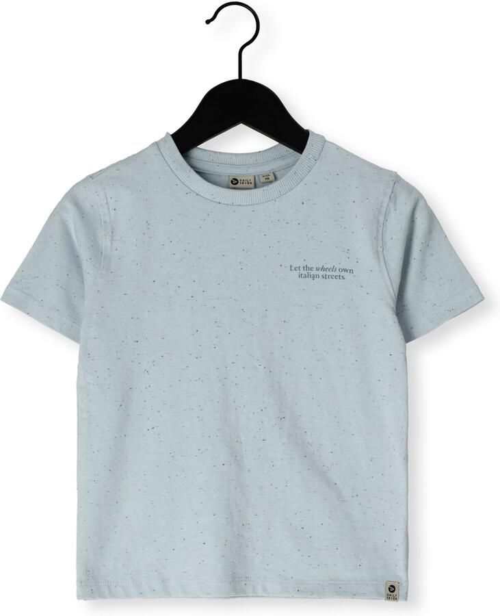 DAILY7 Jongens Polo's & T-shirts T-shirt Nappy Backprint Lichtblauw