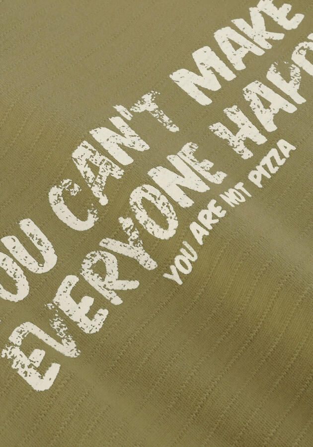 DAILY7 Jongens Polo's & T-shirts T-shirt Text Print Olijf - Foto 2