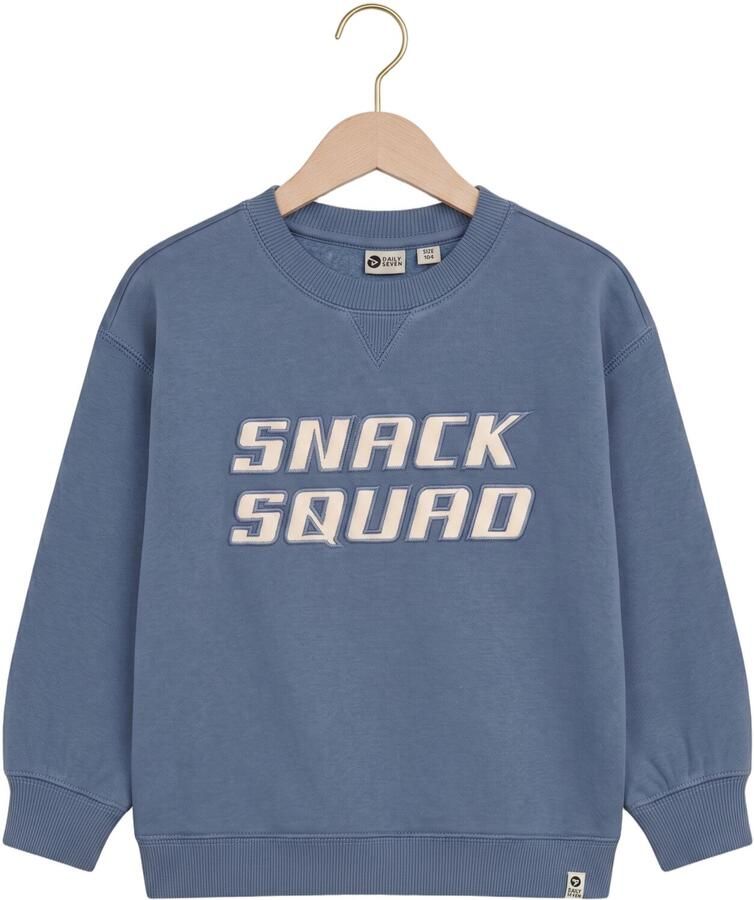 DAILY7 Jongens Truien & Vesten Oversized Sweater Artwork Blauw