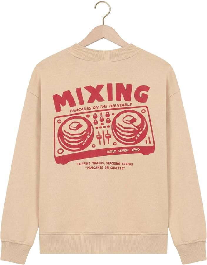 DAILY7 Jongens Truien & Vesten Oversized Sweater Backprint Beige - Foto 2