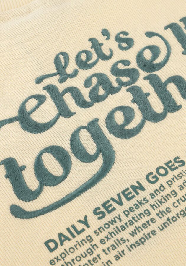 DAILY7 Jongens Truien & Vesten Oversized Sweater Backprint Ecru - Foto 2