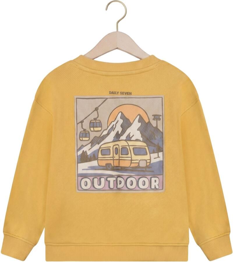 DAILY7 Jongens Truien & Vesten Oversized Sweater Backprint Geel - Foto 2