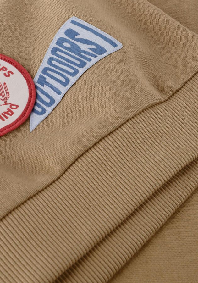 DAILY7 Jongens Truien & Vesten Oversized Sweater Badges Camel