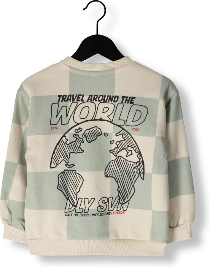 DAILY7 Jongens Truien & Vesten Oversized Sweater Check Print Multi