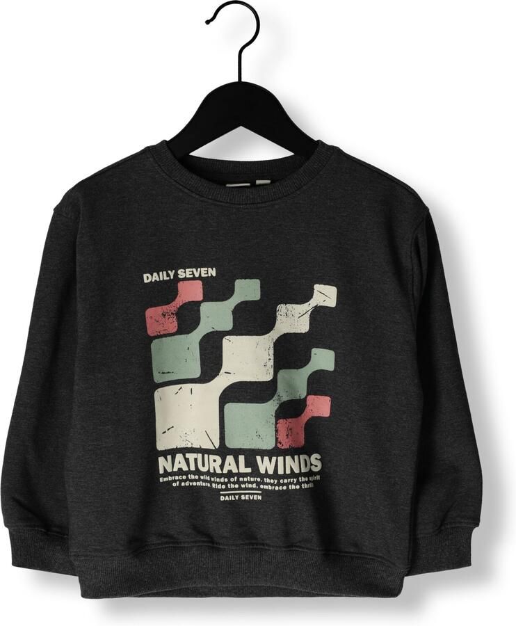 DAILY7 Jongens Truien & Vesten Oversized Sweater Daily Seven Donkergrijs - Foto 2