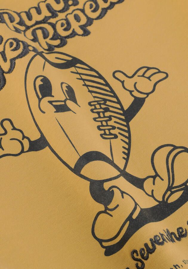 DAILY7 Jongens Truien & Vesten Oversized Sweater Retro Print Oker