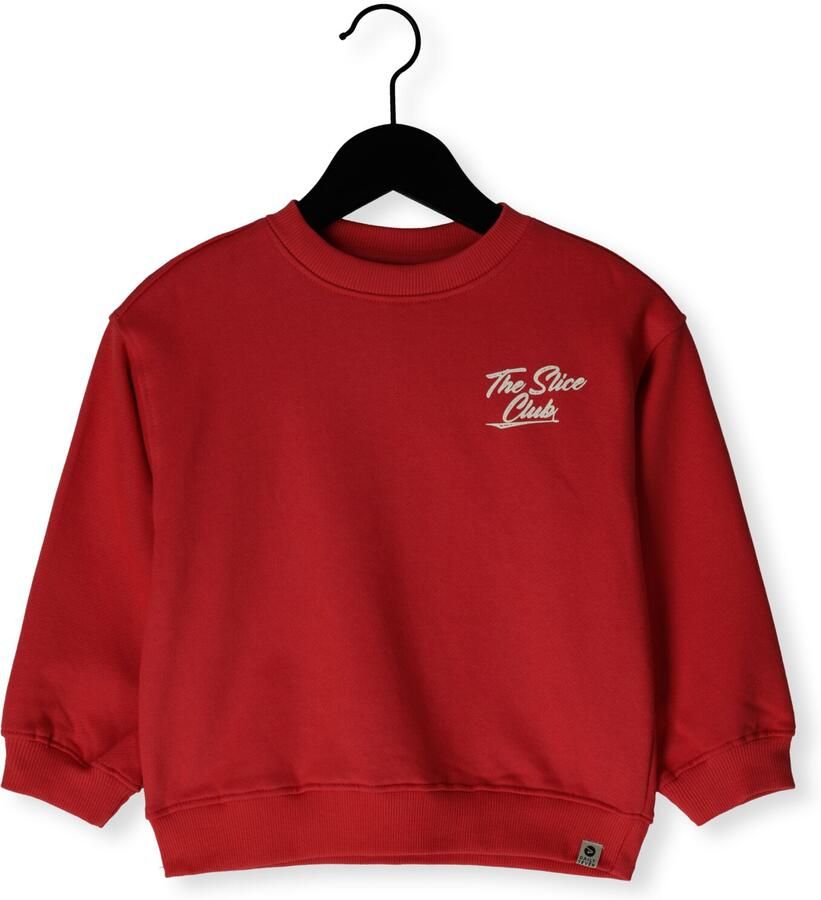 DAILY7 Jongens Truien & Vesten Oversized Sweater Slice Club Rood