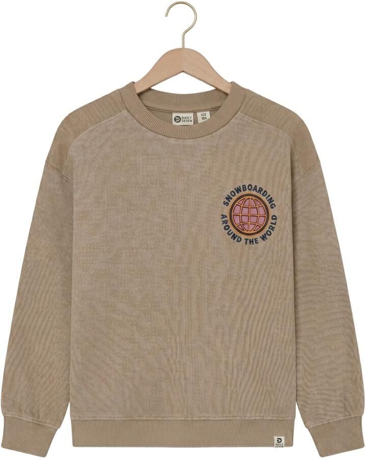 DAILY7 Jongens Truien & Vesten Oversized Sweater Zand
