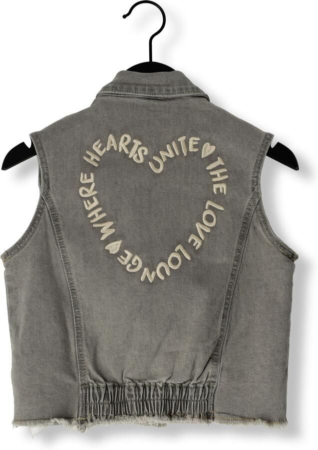 DAILY7 Meisjes Blazers Denim Gilet Lichtgrijs - Foto 1