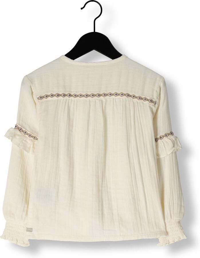 DAILY7 Meisjes Blouses Longsleeve Ruffle Ecru