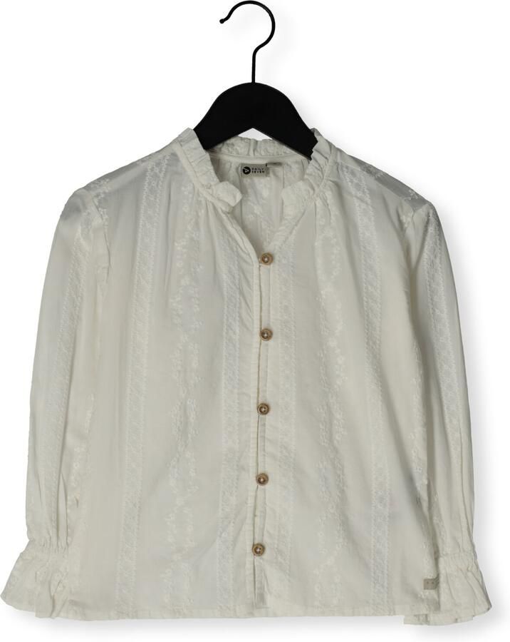 DAILY7 Meisjes Blouses Shirt Longsleeve Fancy Gebroken Wit