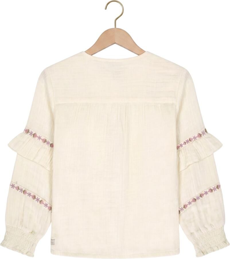 DAILY7 Meisjes Blouses Shirt Longsleeve Ruffle Ecru - Foto 2