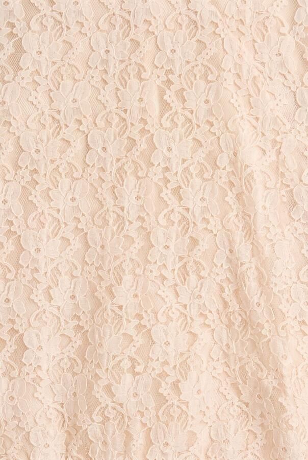DAILY7 Meisjes Blouses T-shirt Longsleeve Lace Creme