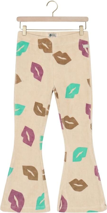 DAILY7 Meisjes Broeken Flared Aop Pants Beige