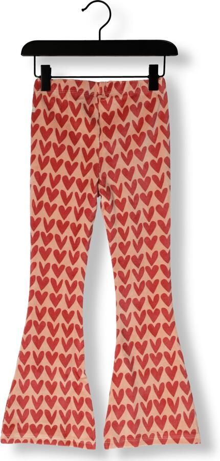 DAILY7 Meisjes Broeken Flared Heart Pants Roze