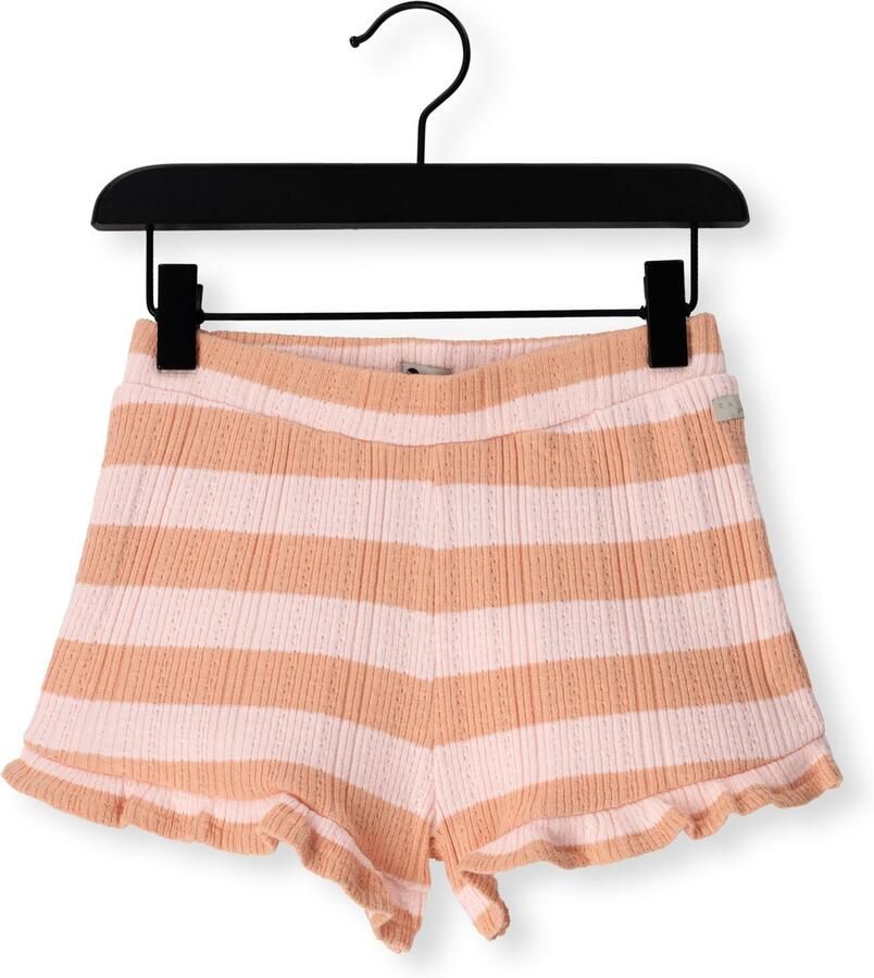DAILY7 Meisjes Broeken Ruffle Shorts Fancy Stripe Roze