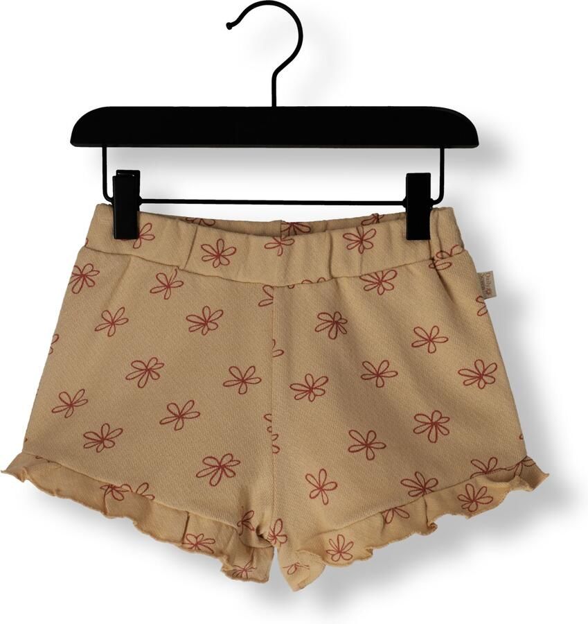 DAILY7 Meisjes Broeken Short Small Flower Beige