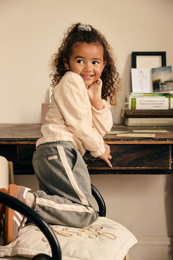 DAILY7 Meisjes Broeken Sweat Pants Glitter Grijs - Foto 3